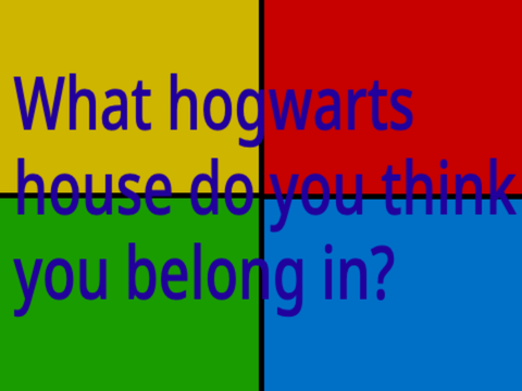 What hogwarts house do you think you belong in?