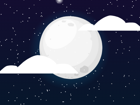 Night sky parallax