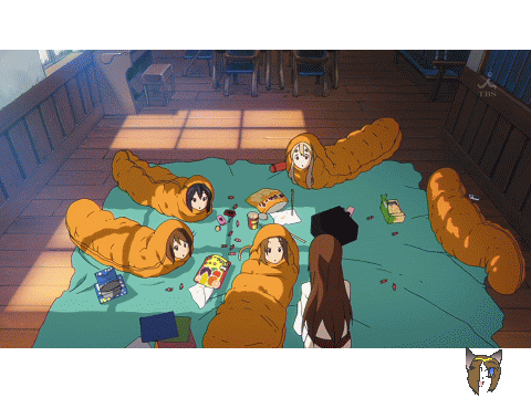 me and my friends at a sleepover