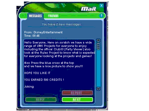 DisneyEntertainment Message Alert