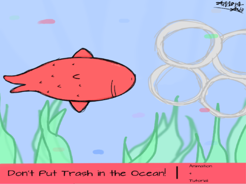 Don't Put Trash in the Ocean! | Animation + Tutorial