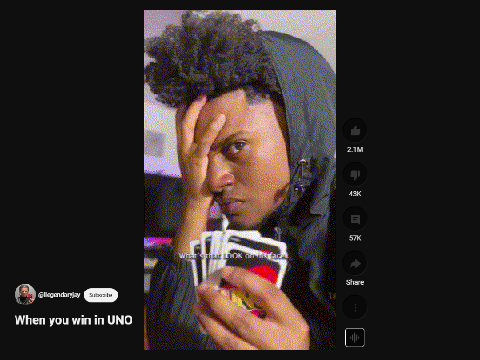 When you win in UNO