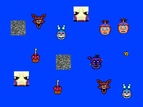 FNaF 8-bit characters 