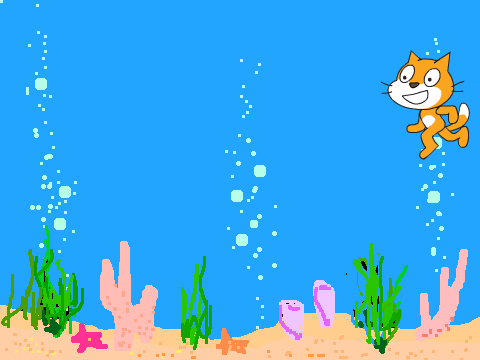 Swimming Cat