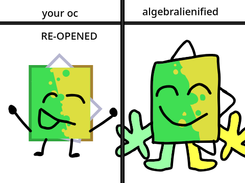 I'll turn your object OC into a algabralien (OPEN) remix remix-4