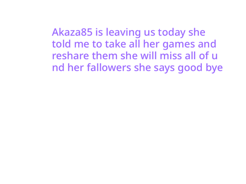 Good bye to akaza85