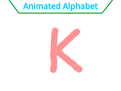 Animated Alphabet in Color: K