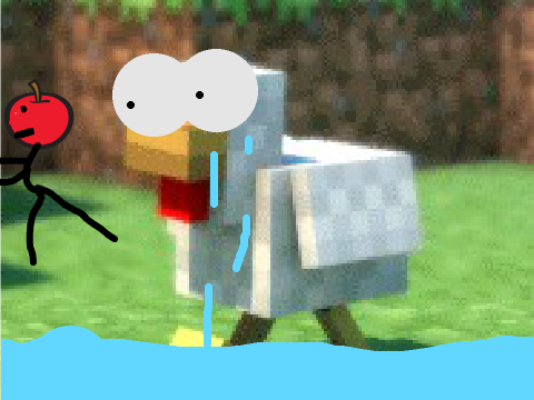 Add your majestic face on a chicken :3  APPLE MODE!