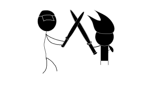 GuyStickman vs. stickanimations (rematch/remake)