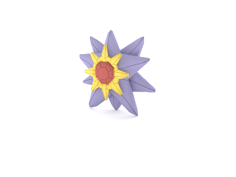 Starmie in Blender