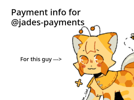 Payment info for @jades-payments