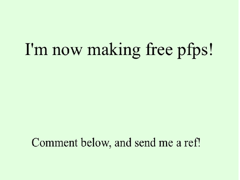 Free pfp alert! -bubblebug-