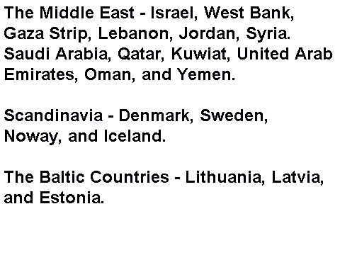 Regions Around the World