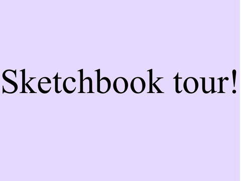 Sketchbook tour! -bubblebug-