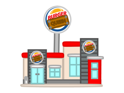 LEAK/BURGER QUEEN