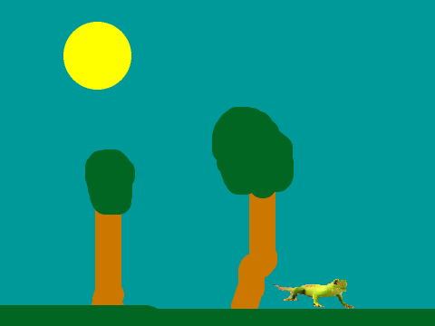 Survive as a gecko-V2 of 'play as a gecko'