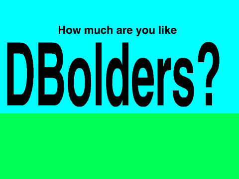 How much are you like DBolders?