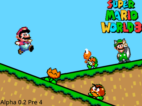 Super Mario World 3 Alpha 0.2 Old Super Luigi U! Prerelease 4