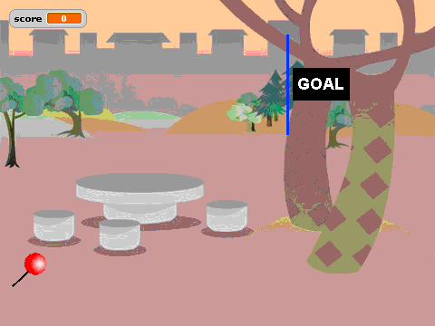 easy bouncing sprite game