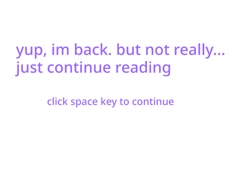 hi, but goodbye...