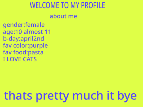 welcome to my profile