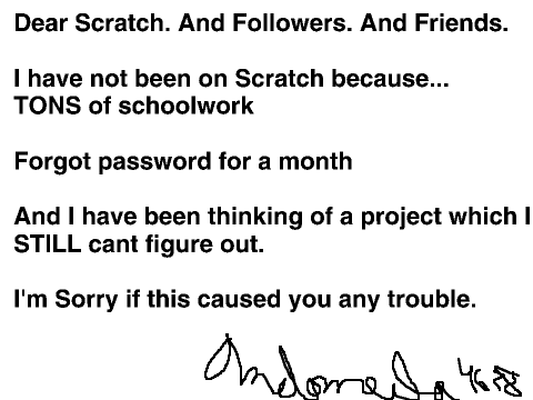 Dear Scratch. And Followers. And Friends.