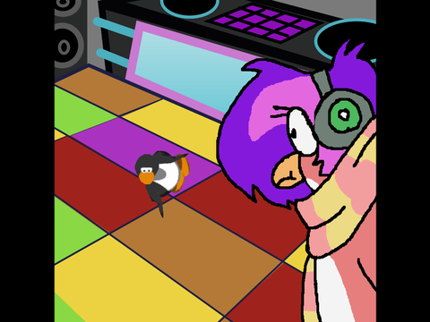 cat (penguin) breakdancing meme remix