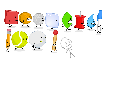 BFDI chase sprites (more coming soon) remix