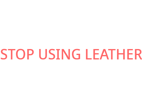 STOP USING LEATHER!!!