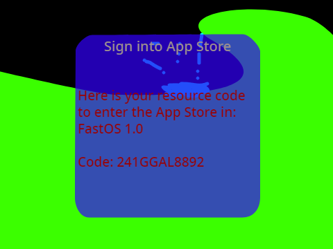 Sign In to The App Store - For FastOS 1.0 and 2.0