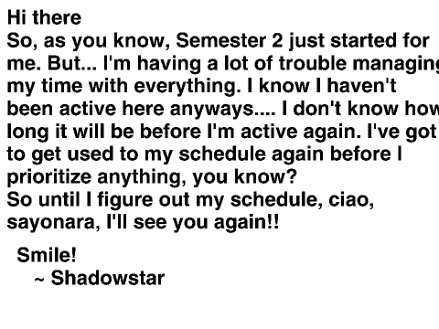 Just A Quick Note
