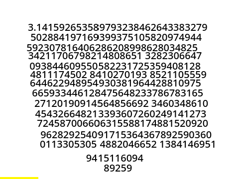 Pi number (Happy Pi Day 2024)