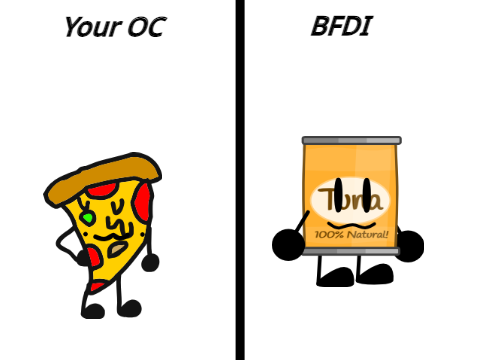 Give me your OC and I'll turn it into BFDI (OPEN) remix