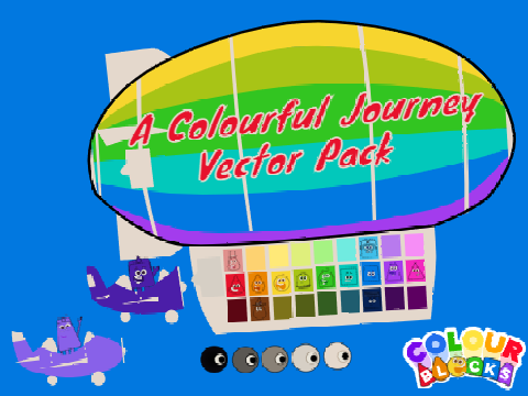 Colourblocks - A Colourful Journey Vector Pack