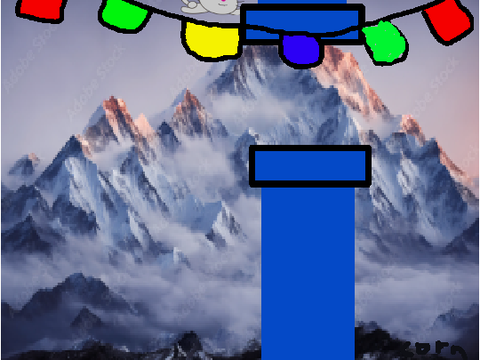 Flappy cat in nepal