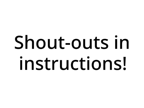 Shout-outs for The Mosaic!