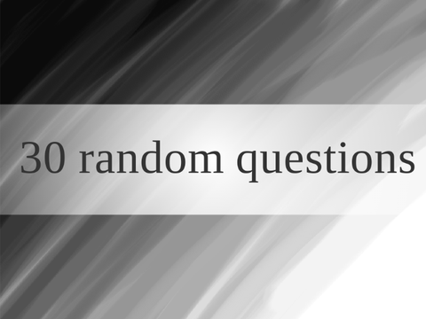 30 (random) questions for you remix