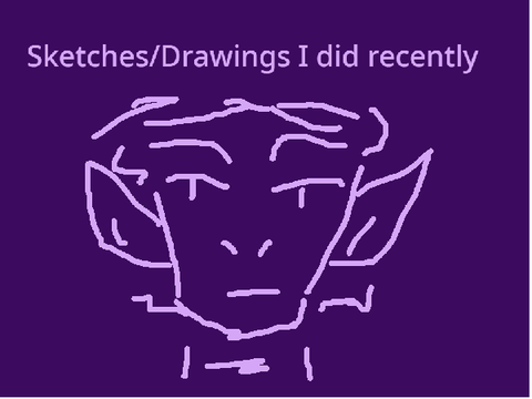 Just a few sketches/drawings I did 