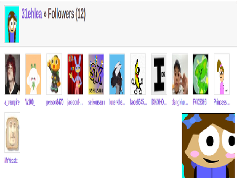 Thank you from 31ehlea Followers (12)!!!!