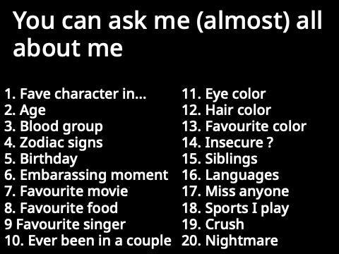 ASK I'm bored =_= remix