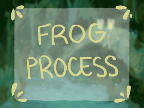 - frog drawing process -