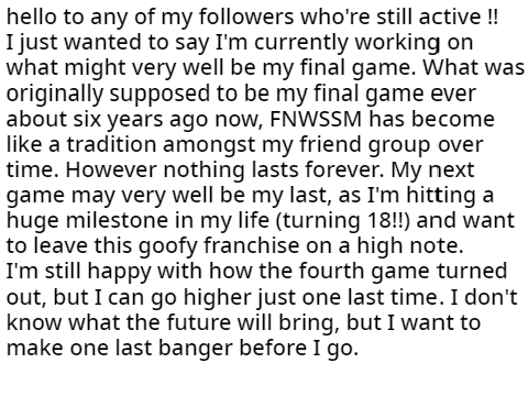personal note