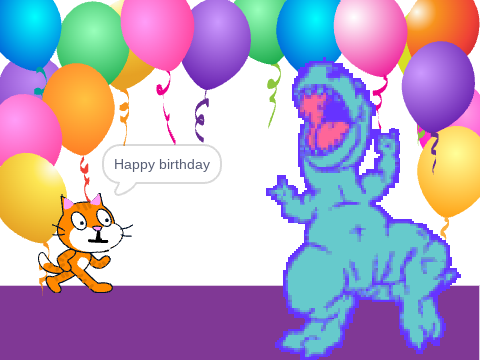  lazy cat meets birthday dino remix