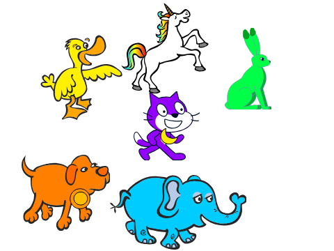 Smiling critters characters