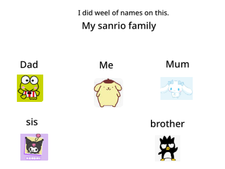 My Sanrio family