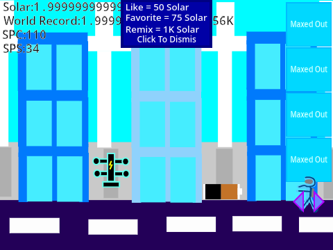 Futuristic Clicker hacked