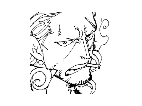 ワンピースベンベックマン描いてみた