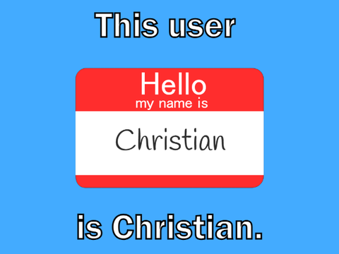 This user is Christian.