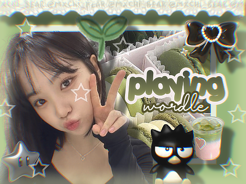 ☁✧ ッ Playing wordle