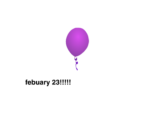 its my birthday